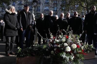 The Paris Mosque marked the sixth anniversary of the assault with a memorial at the Bataclan concert venue. AP