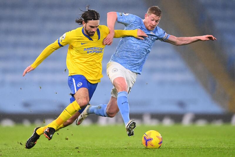 Davy Propper 6 – Had two opportunities to score in the second half but both volleys were well saved by Ederson. He was central to most of Brighton’s attacking opportunities but was guilty of wasting possession. AFP