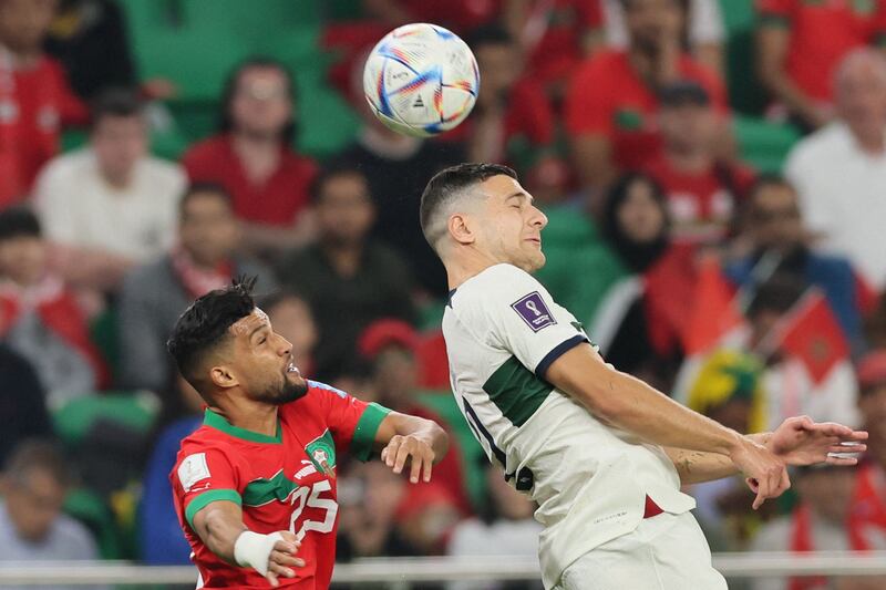 Diogo Dalot - 7, Made a great challenge to stop Attiat-Allah’s cross, but the Moroccan full-back ended up having far more joy down that side in the first half, before Dalot put in a strong display in the second half. Did brilliantly to stop Cheddira getting through. AFP