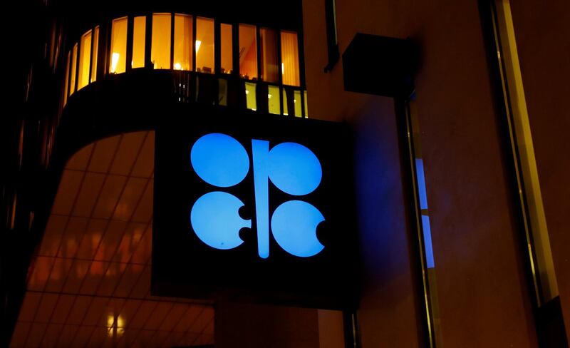 FILE PHOTO: The logo of the Organization of the Petroleum Exporting Countries is seen at OPEC's headquarters in Vienna, Austria, December 5, 2018.   REUTERS/Leonhard Foeger/File Photo