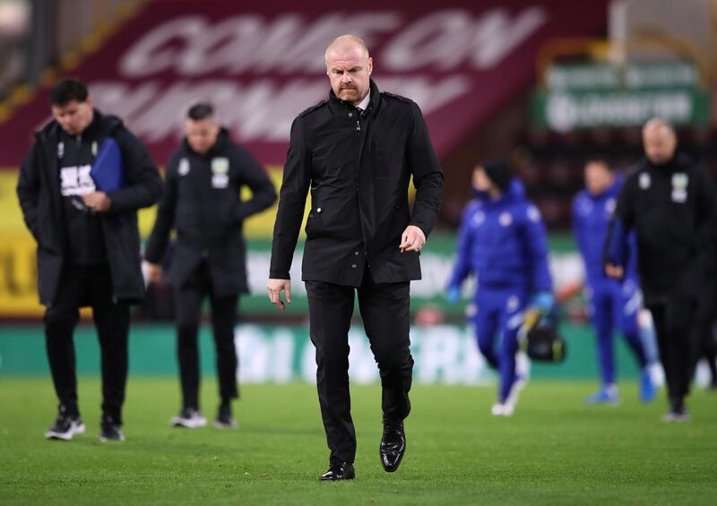 Burnley manager Sean Dyche after the match. Getty