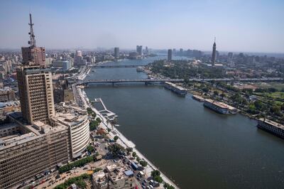 The Nile flowing through the heart of Cairo. AP