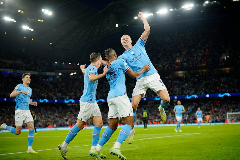 Du subscribers will be able to see Manchester City in action in the Champions League final on Saturday. AP