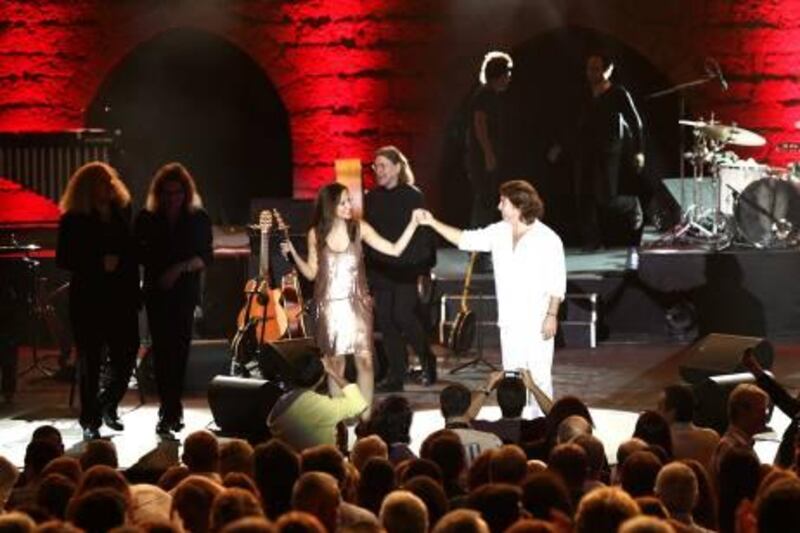 Provided photo of singer Zeina Barhoum 
for arts and life story 
The man she is pictured with is award-winning French/Italian tenor Roberto Alagna

Courtesy Zeina Barhoum 