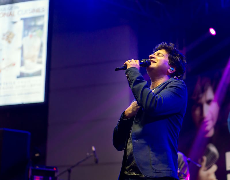 KK performed his Bollywood hits at Hard Rock Café Dubai Festival City. Picture supplied by Colors Live.