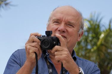 German photographer Peter Lindbergh poses at the Cannes Film Festival in 2011. AFP 