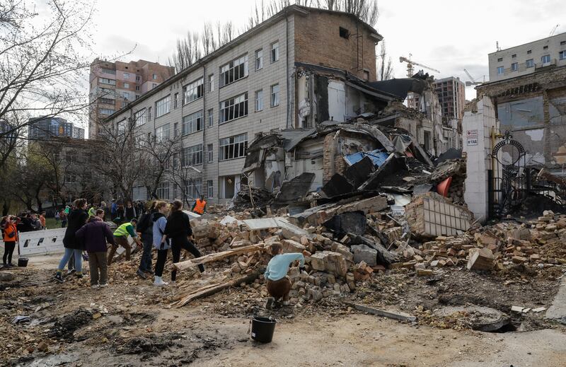 Ukrainians can begin claiming for wartime damage on Tuesday but are warned compensation will take time. EPA