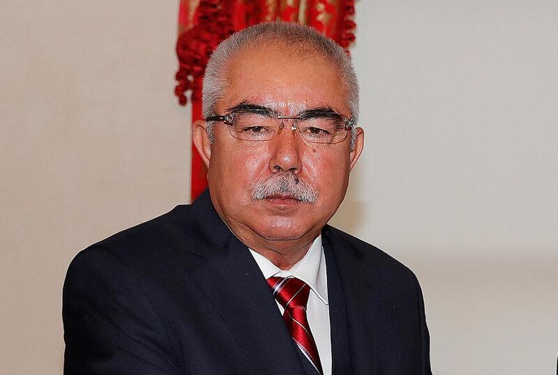 ISTANBUL, TURKEY - OCTOBER 25:Vice President of Afghanistan Gen. Abdul Rashid Dostum at Dolmabahce Palace in Istanbul, Turkey on October 25, 2019. (Photo by Mustafa Kamaci/Anadolu Agency via Getty Images)