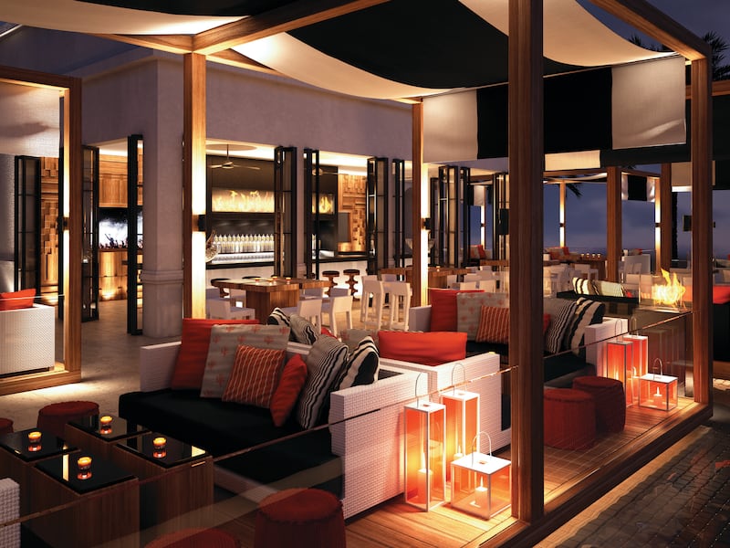 The Tao Tao Beach Bar at Rixos Marina Abu Dhabi.