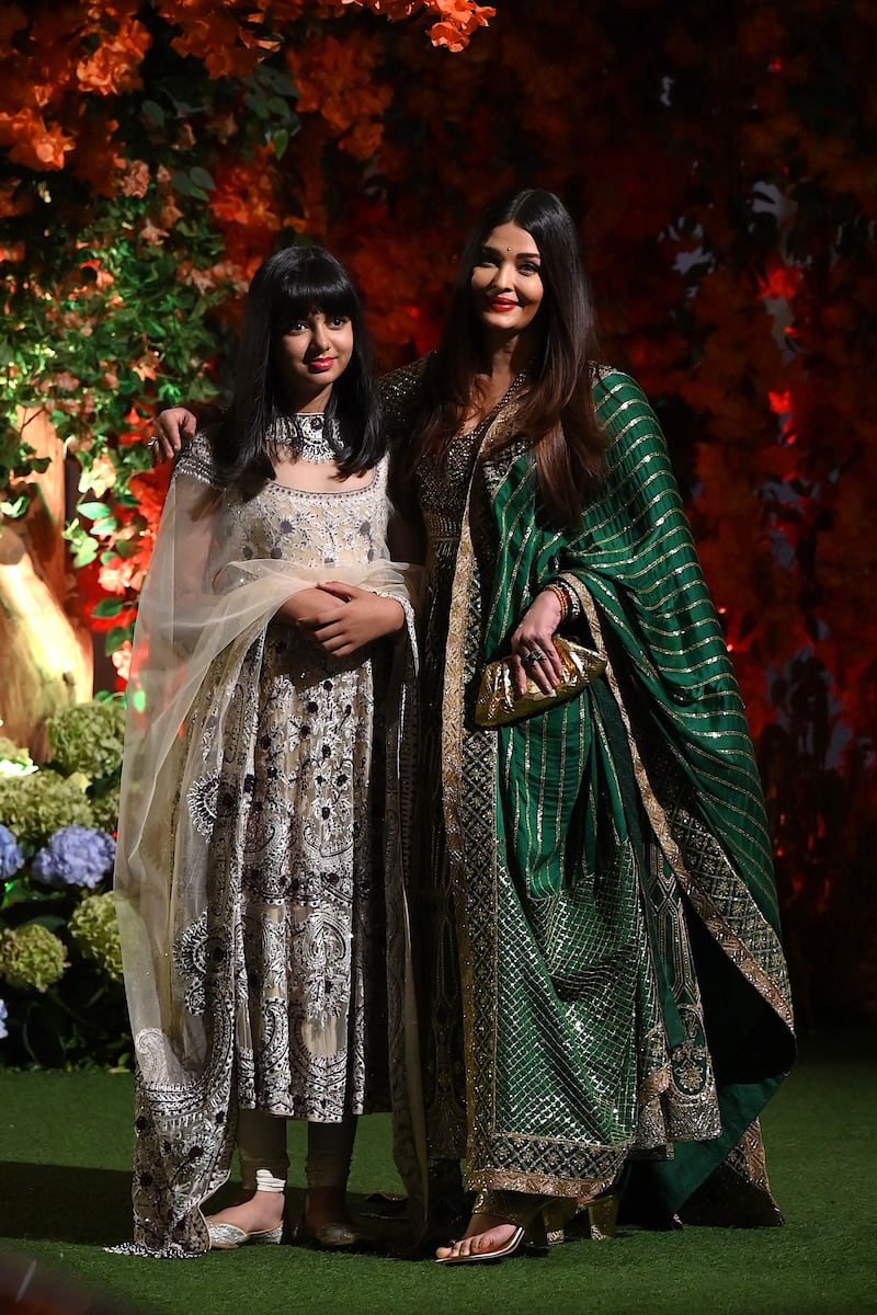 Bollywood actress Aishwarya Rai Bachchan and her daughter Aaradhya. AFP