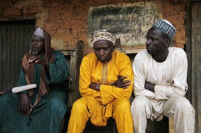 Haruna Usman, left, is one of many Fulani herdsmen to have suffered displacement from their homes in northern and central Nigeria. Reuters