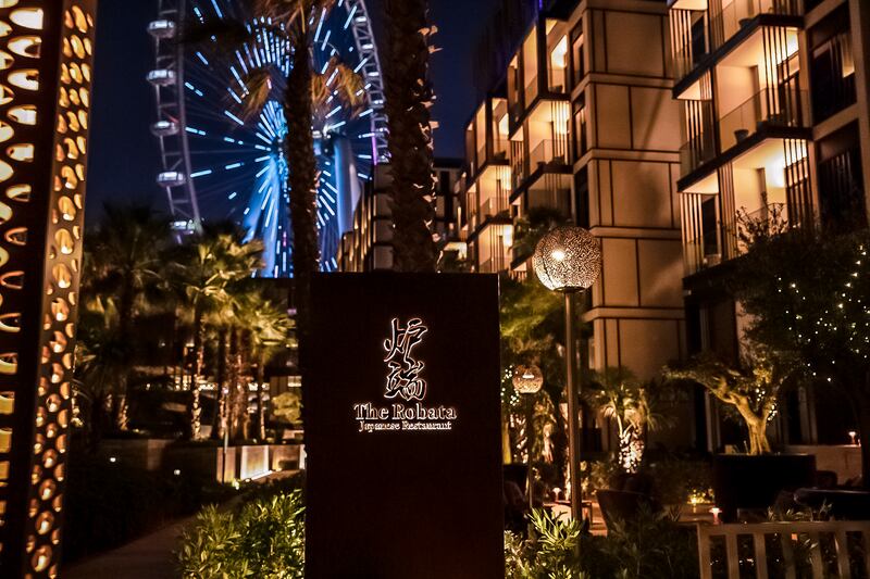 The Robata restaurant, currently located within Caesars Palace Dubai, will remain open when the property becomes a Banyan Tree resort in November. Photo: The Robata