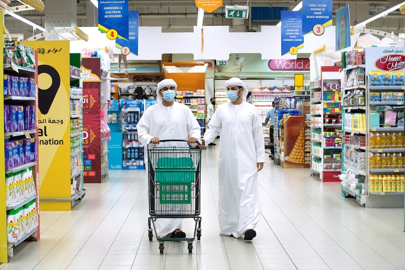Eid Al Adha shoppers at Lulu Hypermarket,  Khalidiyah Mall, Abu Dhabi.