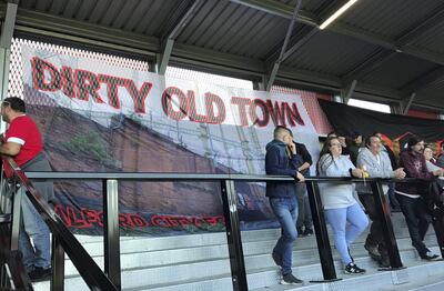 Match between Salford City and Stockport County. Photo: Andy Mitten for The National