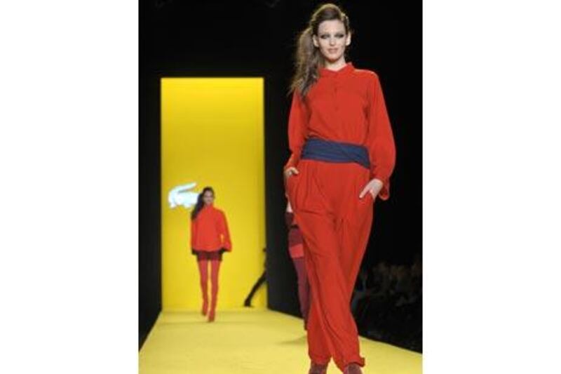 Lacoste gave bold colours a sporting chance.