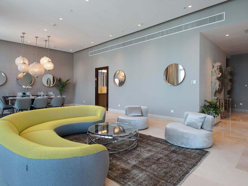 Four-bedroom penthouse in Oceana Caribbean, Palm Jumeirah. Courtesy Luxhabitat Sotheby's International Realty