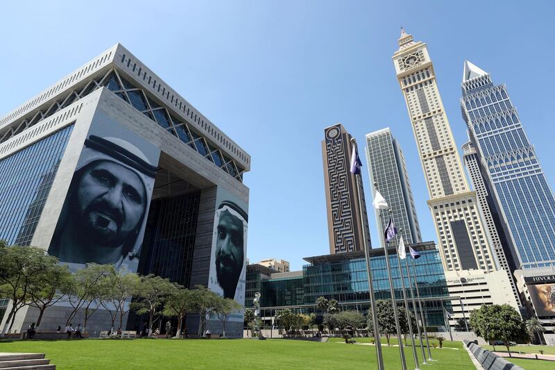 Dubai, United Arab Emirates - March 14th, 2018: 10 Years Then And Now. DIFC. Wednesday, March 14th, 2018 at Downtown, Dubai. Chris Whiteoak / The National