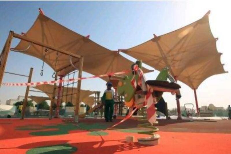 Twenty playgrounds will be built in different areas of Khalifa City A and B, Officers City, Mohammed Bin Zayed City, Baniyas, Al Shawamekh and Al Falah.
