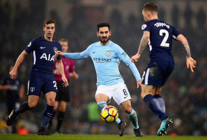 Centre midfield: Ilkay Gundogan (Manchester City) – Produced perhaps his best display in a City shirt against Spurs. Scored the first goal and played a part in the next two. Clive Brunskill / Getty Images