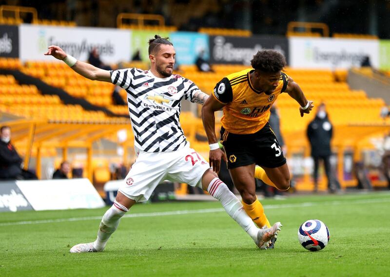 Adama Traore 7 – Enjoyed a lively start and was Wolves’ main threat until he was forced off through injury after 25 minutes. He had the first chance of the game when he dispossessed Matic and flashed a shot across goal.  Always a threat. PA