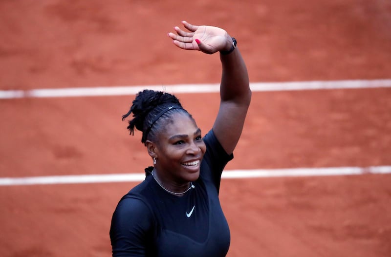 REFILE - QUALITY REPEAT Tennis - French Open - Roland Garros, Paris, France - May 31, 2018   Serena Williams of the U.S. celebrates winning her second round match against Australia's Ashleigh Barty   REUTERS/Charles Platiau