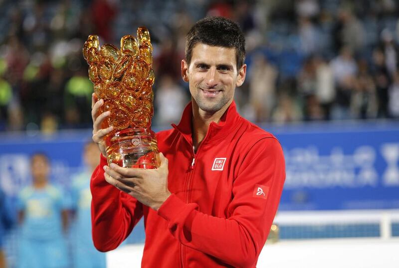 Novak Djokovic won his fifth straight tournament title since losing to Rafael Nadal in the US Open final. Ahmed Jadallah / Reuters