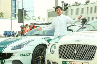 Jackie Chan filmed 'Kung Fu Yoga' in Dubai back in 2015 and now he's returning for another film. Courtesy Gulf Film