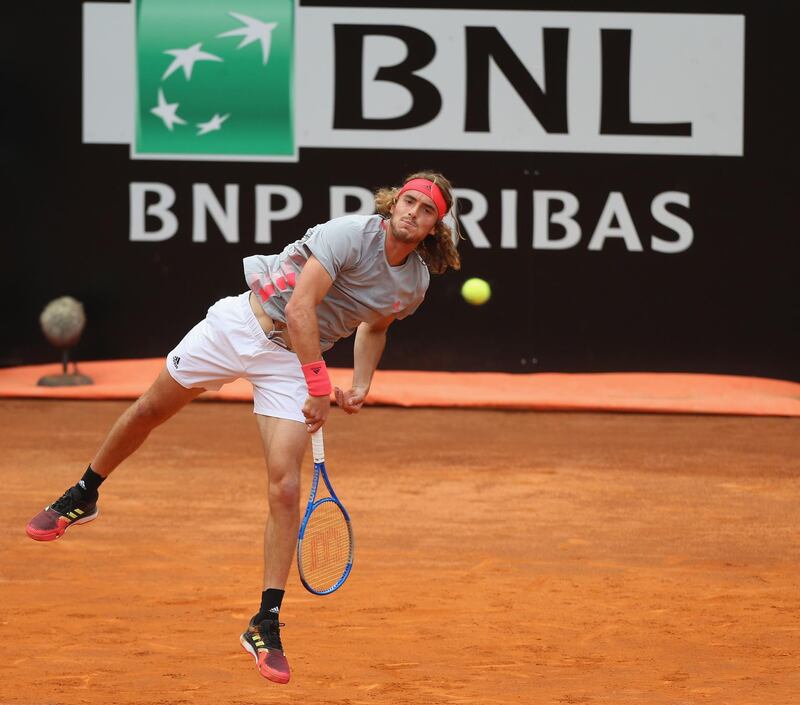 Stefanos Tsitsipas. The men's No 6 seed is second on Court Philippe-Chatrier against Maximilian Marterer. The Greek is the breakout star of 2019 so far and having reached the Australian Open semi-finals he will look for a strong start to his bid to follow that up in Paris. Getty