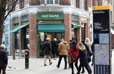 LONDON. 8th January 2013. The new Just Falafel shop in Covent Garden,  London, Tuesday, 8th January 2013. Stephen Lock for The National