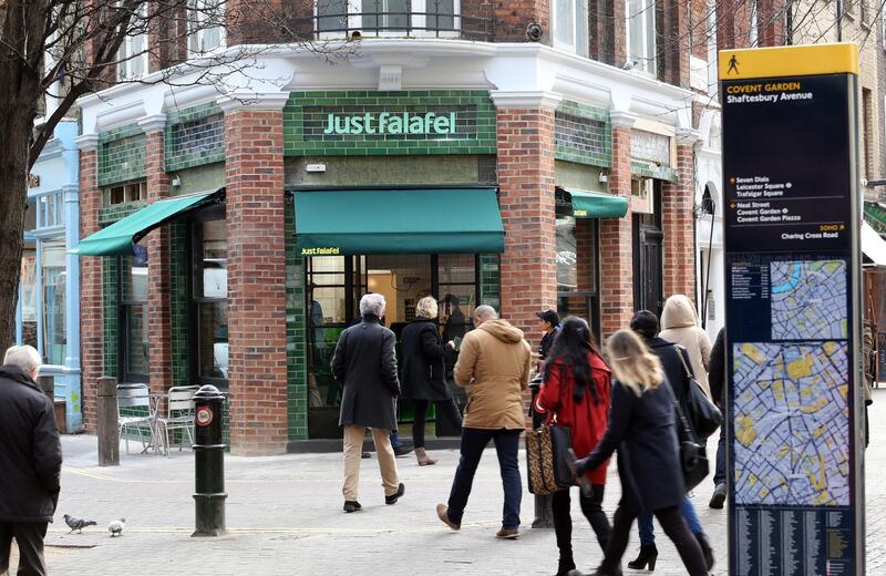 LONDON. 8th January 2013. The new Just Falafel shop in Covent Garden,  London, Tuesday, 8th January 2013. Stephen Lock for The National