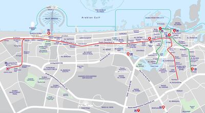 Walkways and cycle tracks will be improved to encourage more people to use public transport in Dubai. Courtesy: RTA