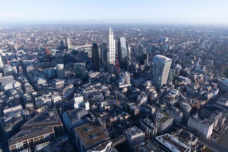 The City of London. The services sector grew by 0.7 per cent in the first quarter as the UK emerged from a technical recession. Photo: City of London Corporation