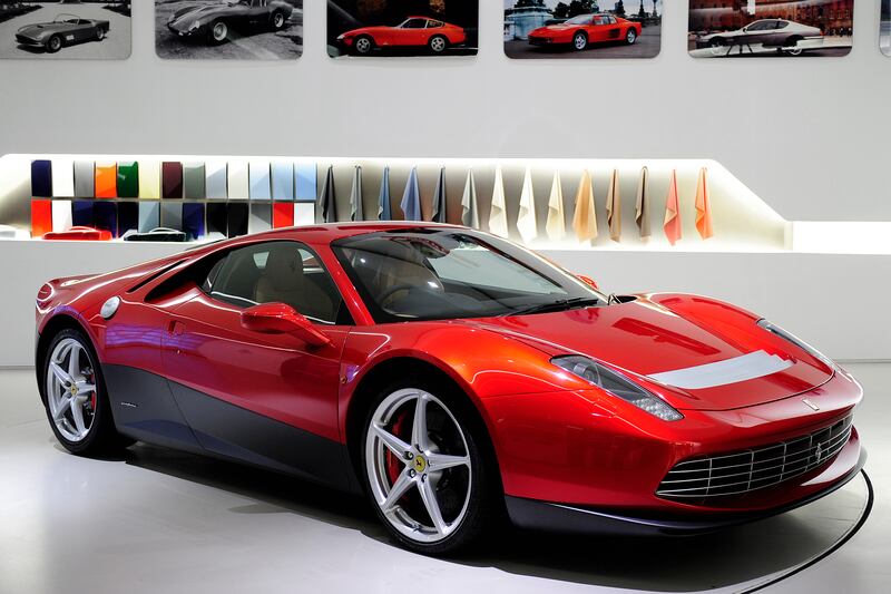 Ferrari SP12 EC: derived from a 458 Italia, this one was made for Eric Clapton.