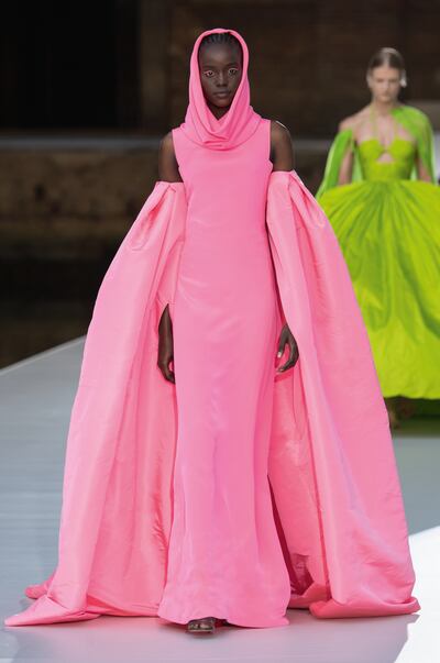 A look from Valentino's haute couture Des Ateliers presentation
