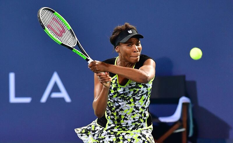 Venus was victorious on her first appearance in Abu Dhabi. AFP