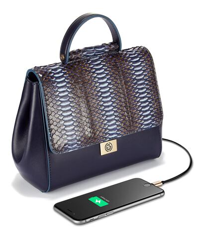 Gianoi 's Nadia bag is available at Bloomingdale's for Dh4,550