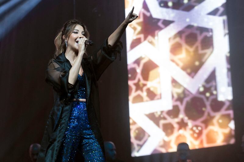 Ajram performed her hit single 'Sah Sah' with DJ Marshmello. AFP