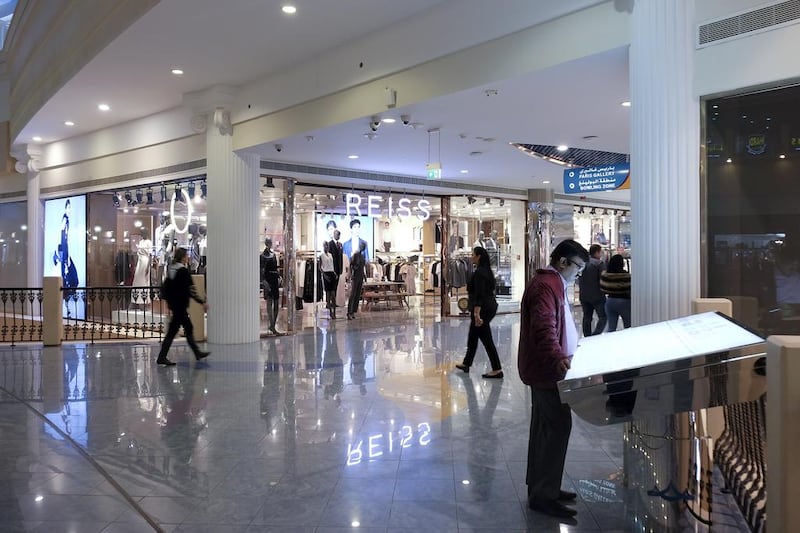 It has created a boulevard retail experience by eschewing the conventional “cluster” of similar shops that most of the UAE’s malls favour, allowing for a more natural mix with stores from different retail categories sitting alongside each other. Delores Johnson / The National