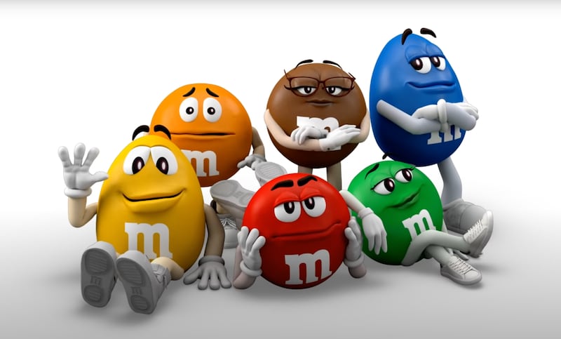 The most notable change to the M&M's characters is their shoes. Photo: Mars