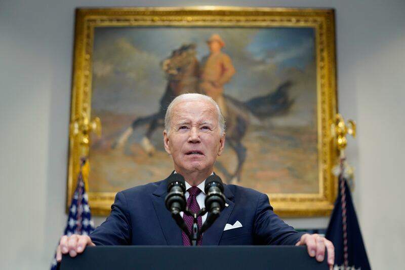 Joe Biden. The US said Kyiv had assured the government it would use the weapons 'in a very careful way'. AP