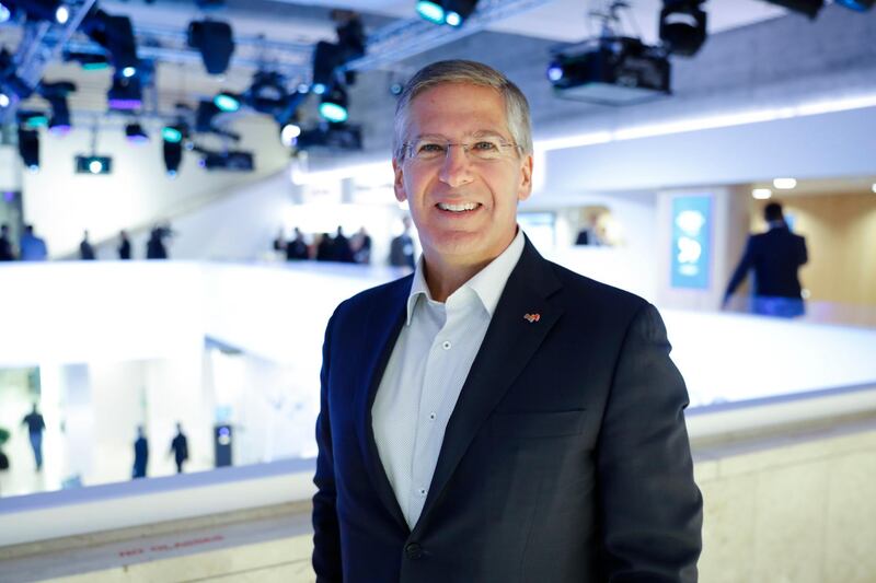 Bob Moritz, chairman PricewaterhouseCoopers International Limited, poses for a photo prior to an interview with the Associated Press ahead of the World Economic Forum in Davos. AP Photo