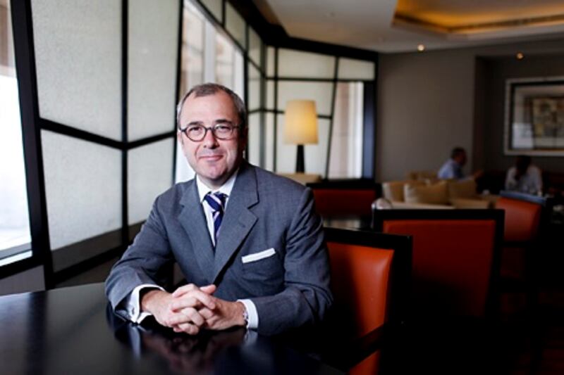 Dubai, March 12, 2013 - Arnaud Leclercq, head of Middle East for Swiss bank Lombard Odier, is photographed at Fairmont in Dubai, March 12, 2013. (Photo by: Sarah Dea/The National)