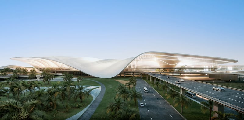 The Al Maktoum International Airport will fully absorb Dubai International Airport’s operations within 10 years. Photo: Dubai government via AP