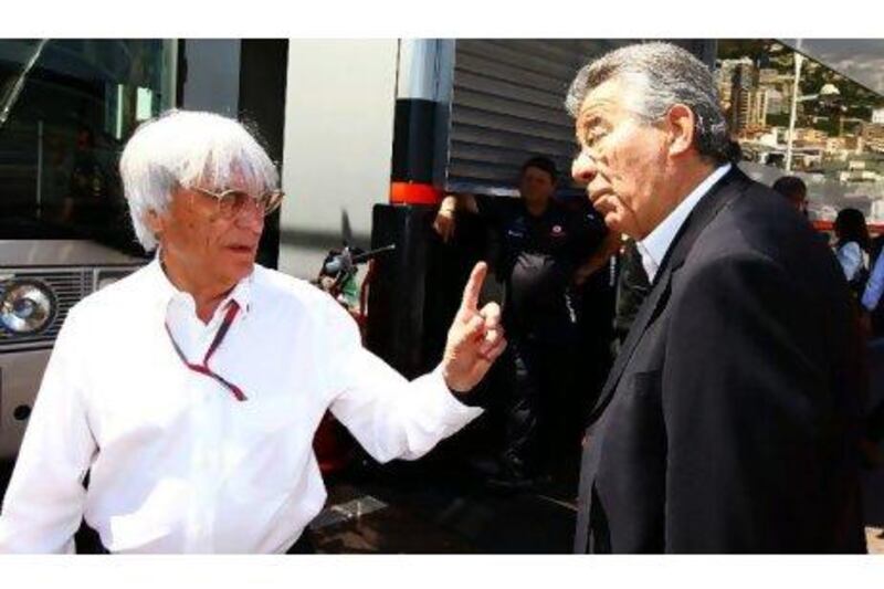 Bernie Ecclestone, left, believes the teams will be fine to travel to Bahrain despite the civil unrest.