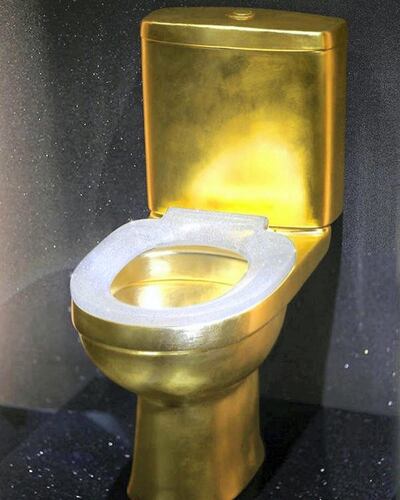The diamond-encrusted toilet bowl was awarded a Guinness World Record for “the most number of diamonds set on a toilet bowl". Courtesy Coronet Jewellery
