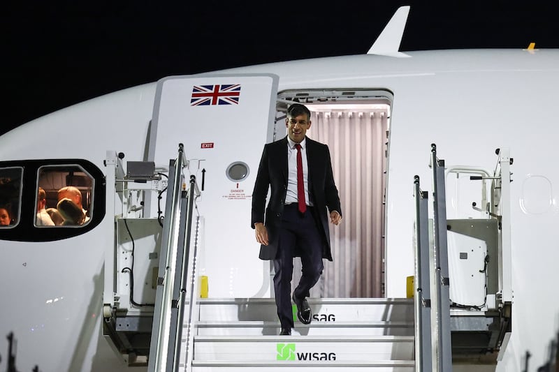 Britain's Prime Minister Rishi Sunak is visiting Poland and Germany this week as he tries to increase defence and security co-operation. Getty
