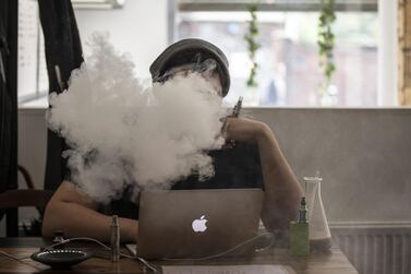 Flavoured e-cigarettes could be taken off the shelves in the US due to concerns over young people taking up vaping. The UAE legalised the sale of electronic cigarettes in April.Dan Kitwood / Getty Images