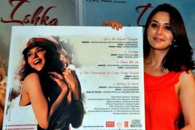 Preity Zinta at a promotional event for Ishkq In Paris. This is her first venture as a producer. AFP