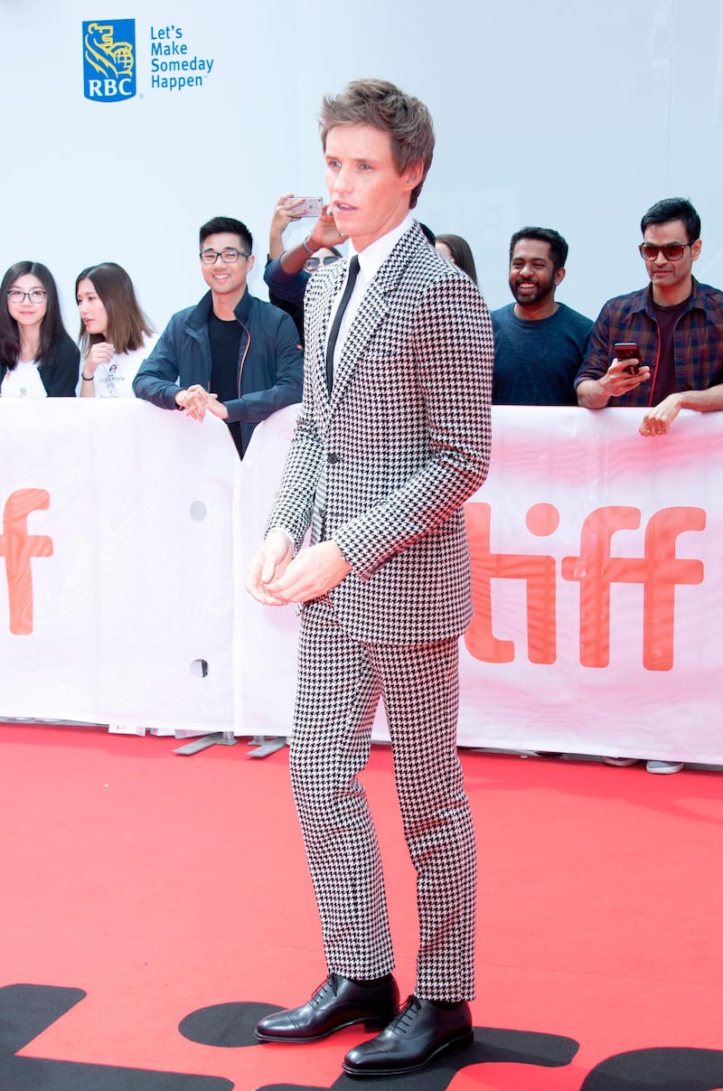 Eddie Redmayne attends 'The Aeronauts' premiere during the 2019 Toronto International Film Festival on September 8, 2019. AFP