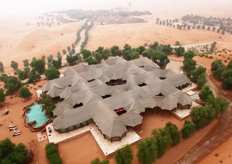 Overview of Telal Resort in Al Ain